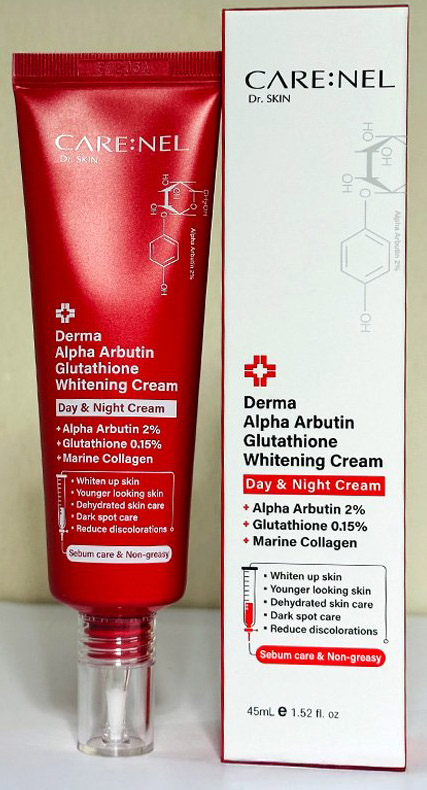 Care:nel Derma Alpha Arbutin Glutathione Whitening Cream 45 ml || Product Photo 3