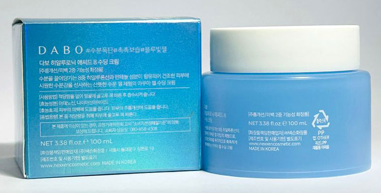 Dabo 30 Days Hyaluronic Acid 8 Soothing Cream 100 ml || Product Photo 3