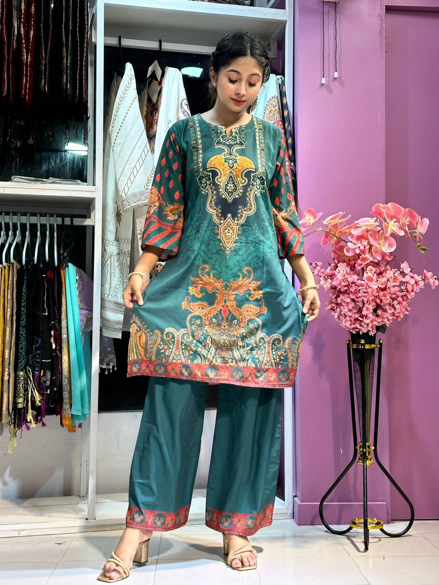 Teal Co-ord set || Product Photo 2