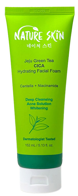 Nature Skin Jeju Green Tea CICA Hydrating Facial Foam 152 mL || Product Photo 3